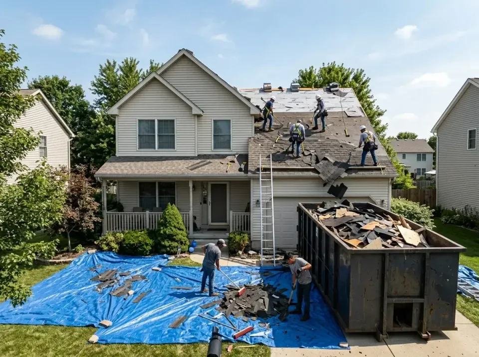 roof-replacement-debris-remova-004 — frequently asked questions, Cheapest Dumpster Rentals in West Peoria, IL